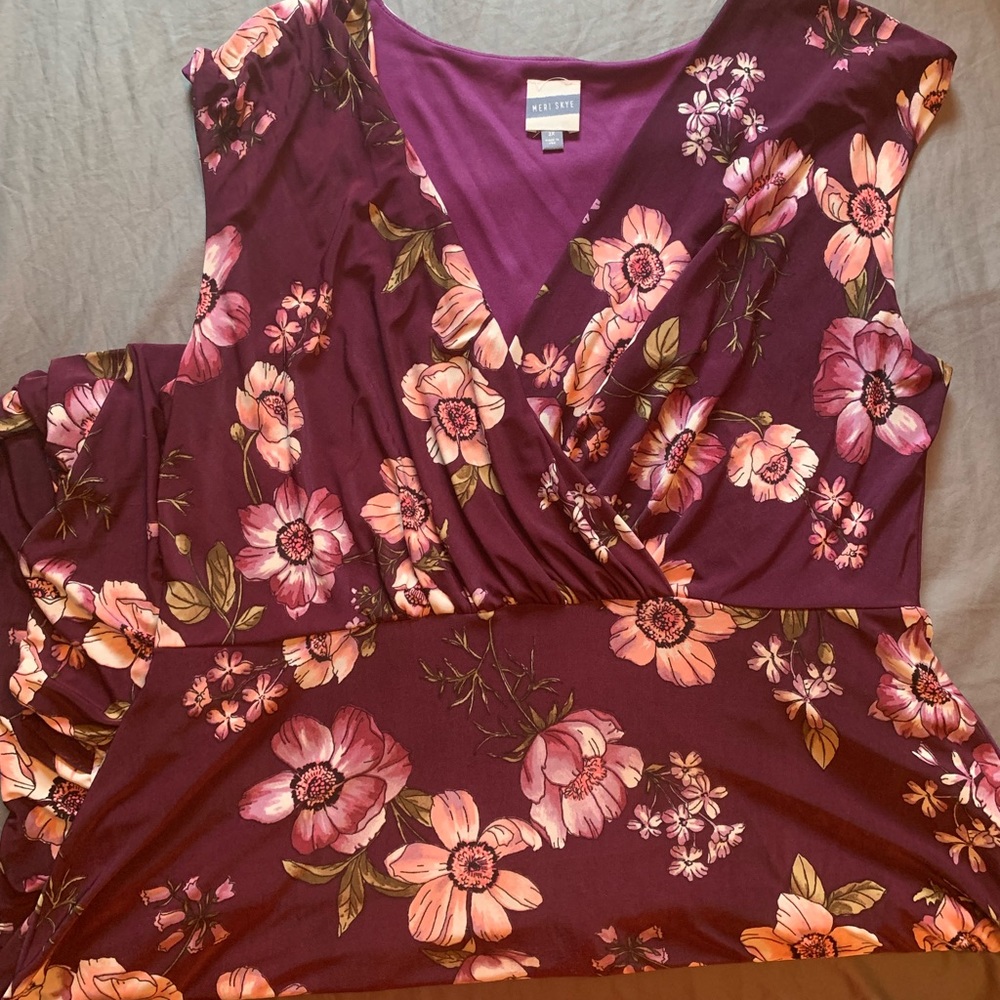 Purple Floral Dress